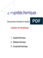 Prop. Thermiques