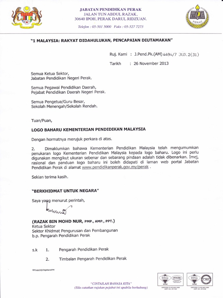 Surat JPN, Logo Baru KPM PDF | PDF