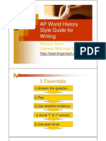 AP World History Style Guide For Writing: 5 Essentials