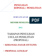 Penulisan Usulan Proposal Dsa