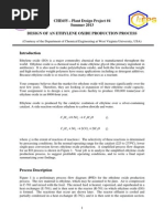 Ethylene Oxide Manufacturing Overview | PDF | Catalysis | Chemistry