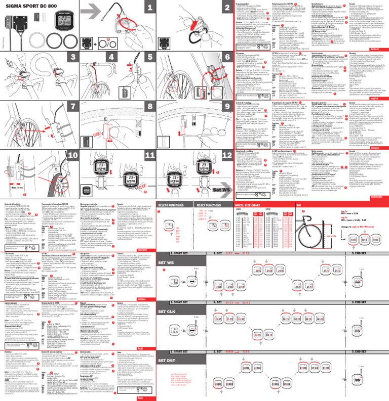 instrucciones SIGMA SPORT BC 800.