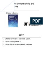 Geometric Dimensioning and Tolerancing: Chapter 3, Datums