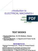 Introduction To Electrical Machines-I: - Abhiram.T Assistantprof