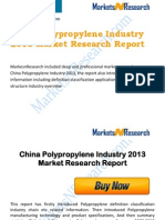 China and Global Polypropylene Industry 2013 Market Size, Share, Growth & Forecast