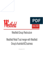 Westfield Restructure Document To The ASX