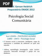 SLIDES PSICOLOGIA SOCIAL COMUNITÁRIA ENADE 2012