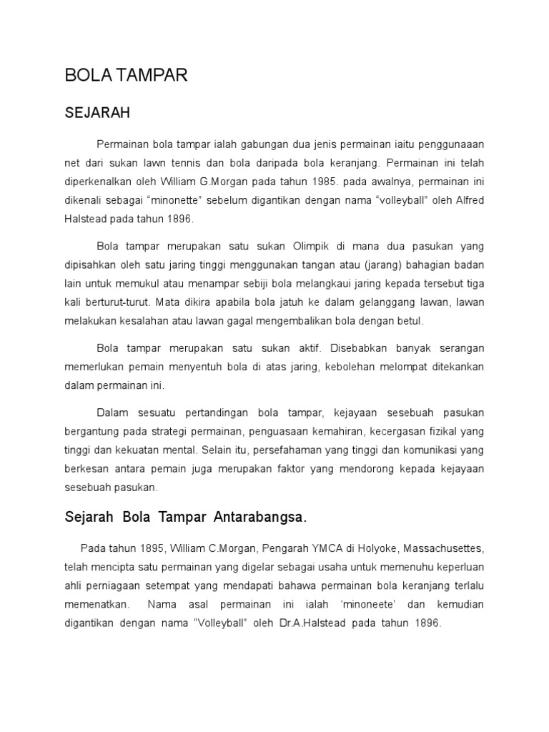 Bola Tampar Pdf