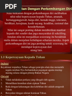 Bidang1 - Nilai Berkaitan Dengan Perkembangan Diri