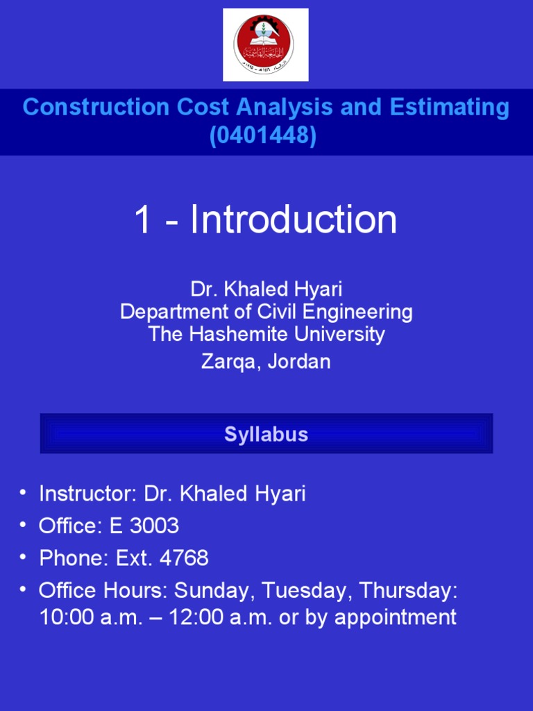 Construction Cost Analysis Overview | PDF | Construction Management ...