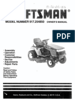 Craftsman Tractor 917.254850 Manual