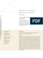 Bioinformatics and Its Applications in Plant Biology: Seung Yon Rhee, Julie Dickerson, and Dong Xu