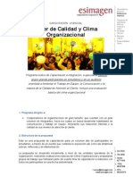 Taller de Clima Organizacional Calidad