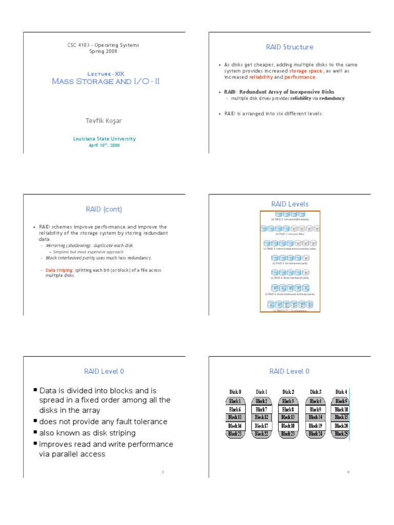 RAID Structures and HSM Overview | PDF | Computer Data Storage ...