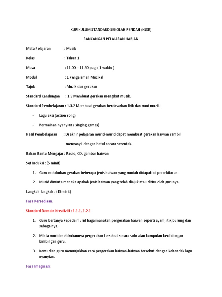 Gerakan Mengikut Muzik