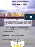 KK 1 Principles of The Australian Parliamentary System