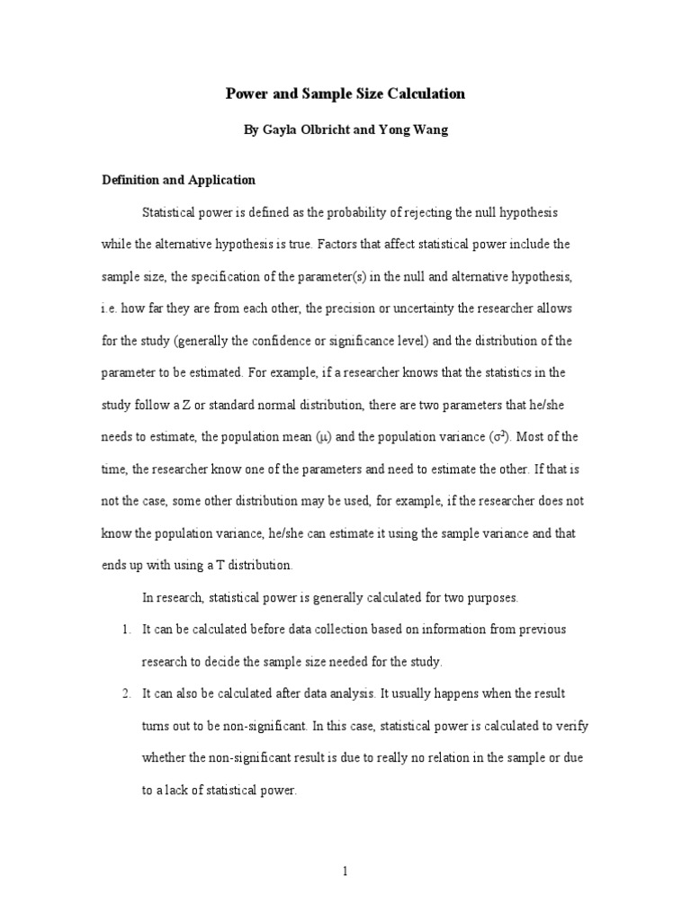 Ps Power And Sample Size Calculation Software