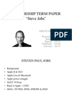 Leadership Term Paper "Steve Jobs"