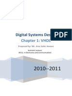 Digital Systems Design Ch1 VHDL - VHDL Hardware Description Language