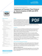 Deployment of Precision Time Protocol GSM UMTS