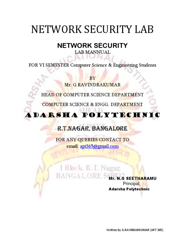 NetworkSecurity LABManual PDF Transmission Control Protocol Port