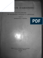 Essence Et Existence Chez Aristote - J. Moreau - Autour D'aristote