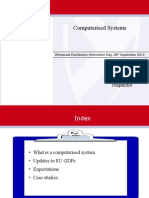 Computerised Systems in Pharmaceuticals