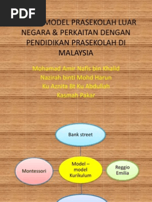 Model Model Prasekolah Luar Negara Perkaitan Dengan Pendidikan Pdf