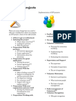 Steps in EVS Projects