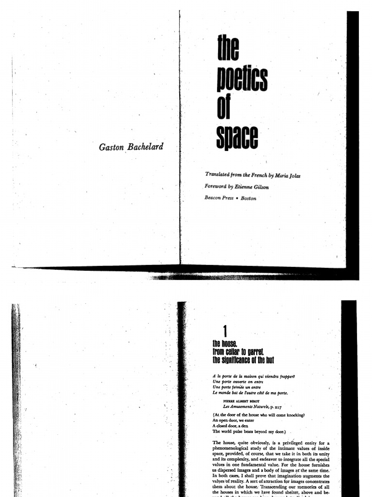 Gaston Bachelard the Poetics of Space