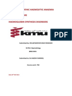 Microangiopathic Haemolytic Anaemias