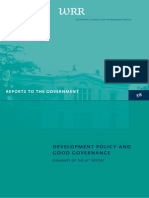 Development Policy and Good Governance