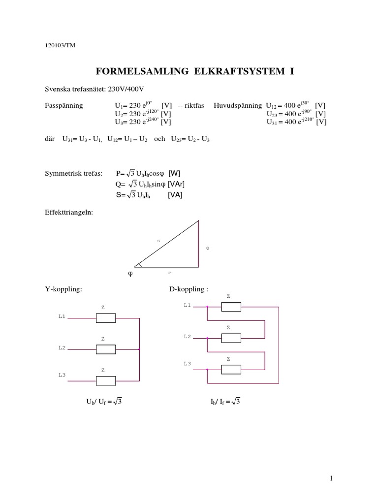 Fs Elkraftsystem I 120103 | PDF