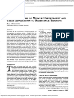 The Machanims of Muscle Hypertrophy and Their Application To Resistance Training