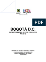 Perfil Educativo Bogota 2012