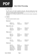 Project Sales Order Processing