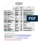 Huntly Nordic Ski Club Calendar Winter of 2013/14