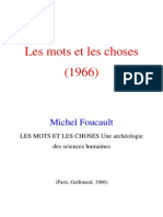 FOUCAULT, Michel - Les Mots Et Les Choses
