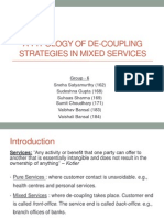 A Typology of De-Coupling Strategies in Mixed Services