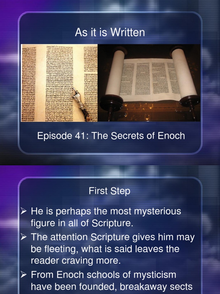 Secrets of Enoch: A Biblical Exploration | PDF | Enoch (Ancestor Of ...
