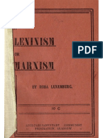 Marxism Vs Leninism, Rosa Luxemburg