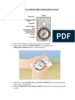 How To Use A Compass When The Bearing Is Given