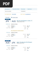 JetBlue - Itinerary - Print | PDF | Baggage | Fee
