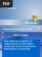 Analyzing Data Using Access