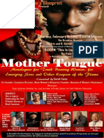 BWB Mother Tongue Monologues Press Kit