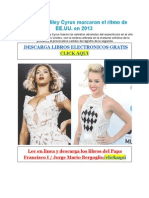 Beyoncé y Miley Cyrus Marcaron El Ritmo de EE - UU en 2013