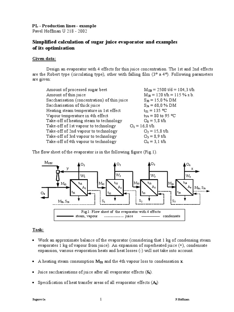 Calculation of Evaporator PDF Steam Heat Transfer