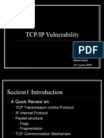 Presentation On TCP-IP Vulnerabilities