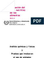 Evaluacion Del Valor Nutritivo de Los Alimentos - Parte 2