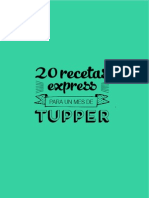 20 Recetas Express Para Un Mes de Tupper Desconocido Copia